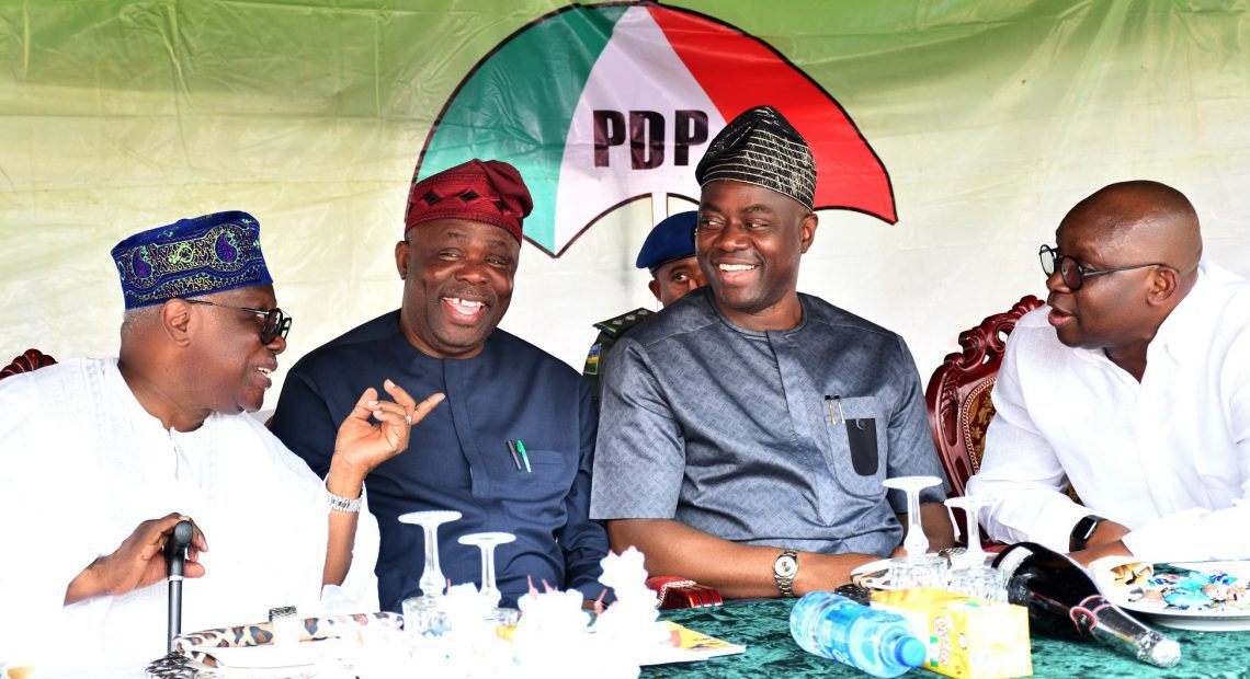 Dr Eddy Olafeso and Fayose   South West PDP