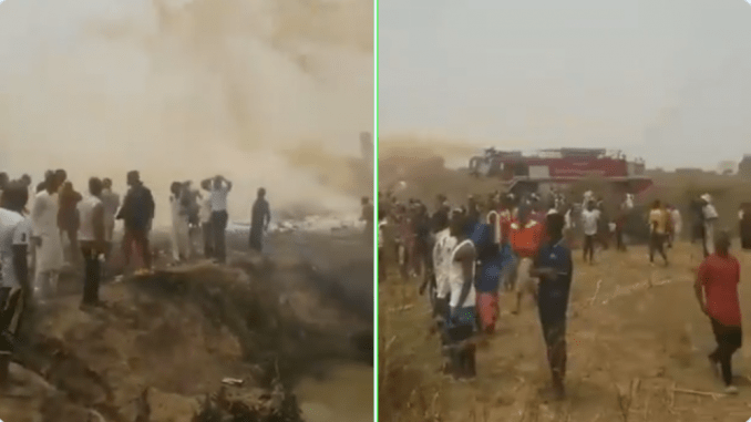 PLANE CRASHES IN ABUJA SHORTLY AFTER TAKING OFF ENROUTE MINNA