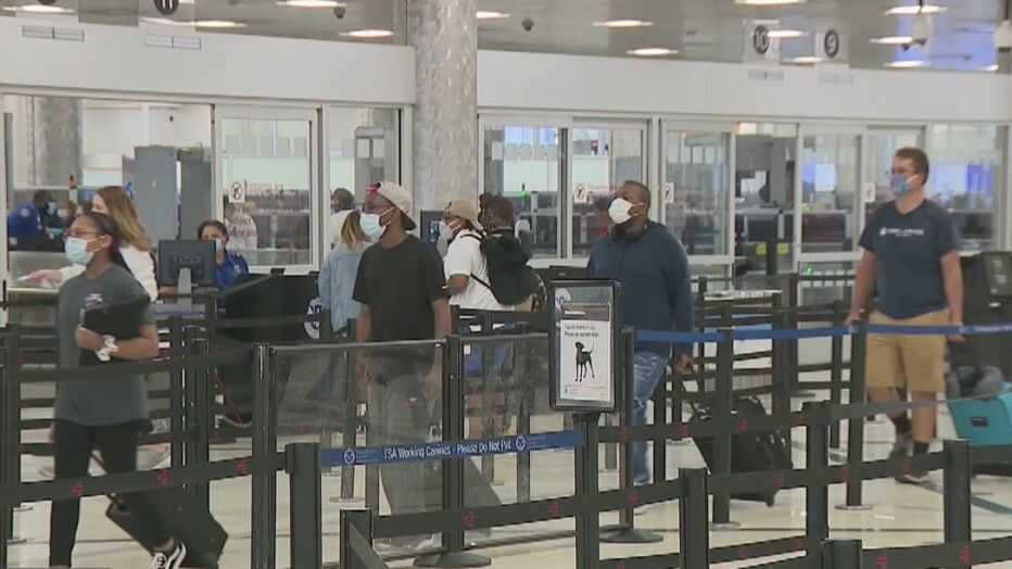 Passengers at the Atlanta Airport
