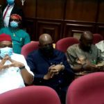 Senator Orji Uzor Kalu inside the courtroom for his arraignment on Tuesday February 2 2021