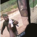 Security officers collecting bribe on highways
