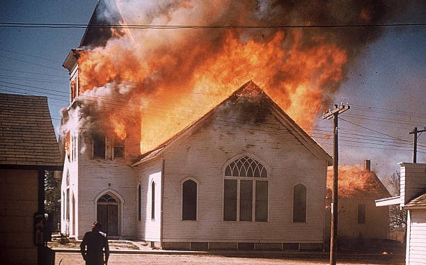 1950's church fire