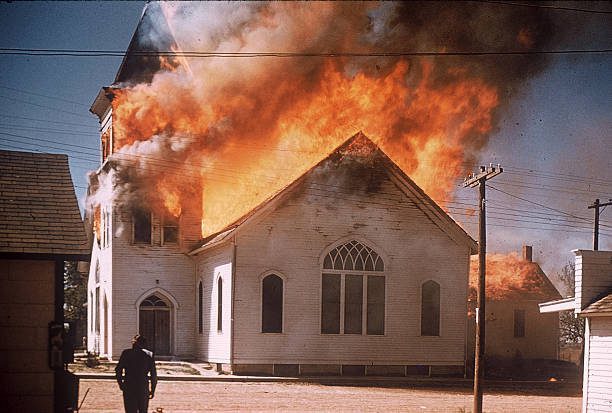 1950s church fire