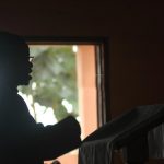A preacher in church