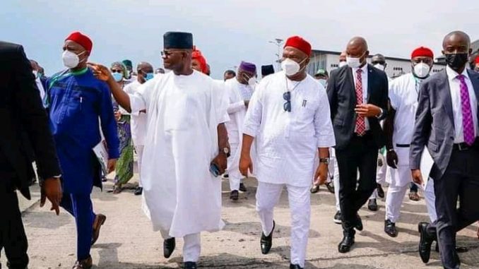 APC STALWARTS ARRIVED IMO TO APPLAUD GOVERNOR UZODINMA'S ACHIEVEMENTS - 9NEWS NIGERIA