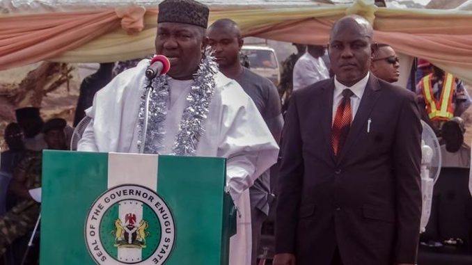 Enugu state Governor Ugwuanyi commissions water projects in Enugu