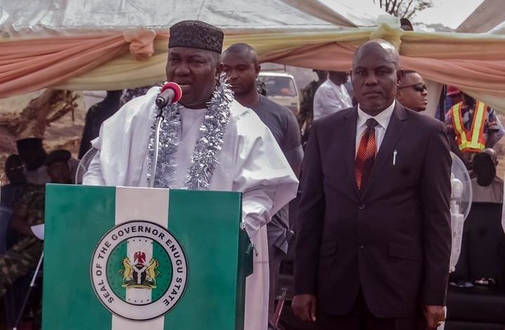 Enugu state Governor Ugwuanyi commissions water projects in Enugu