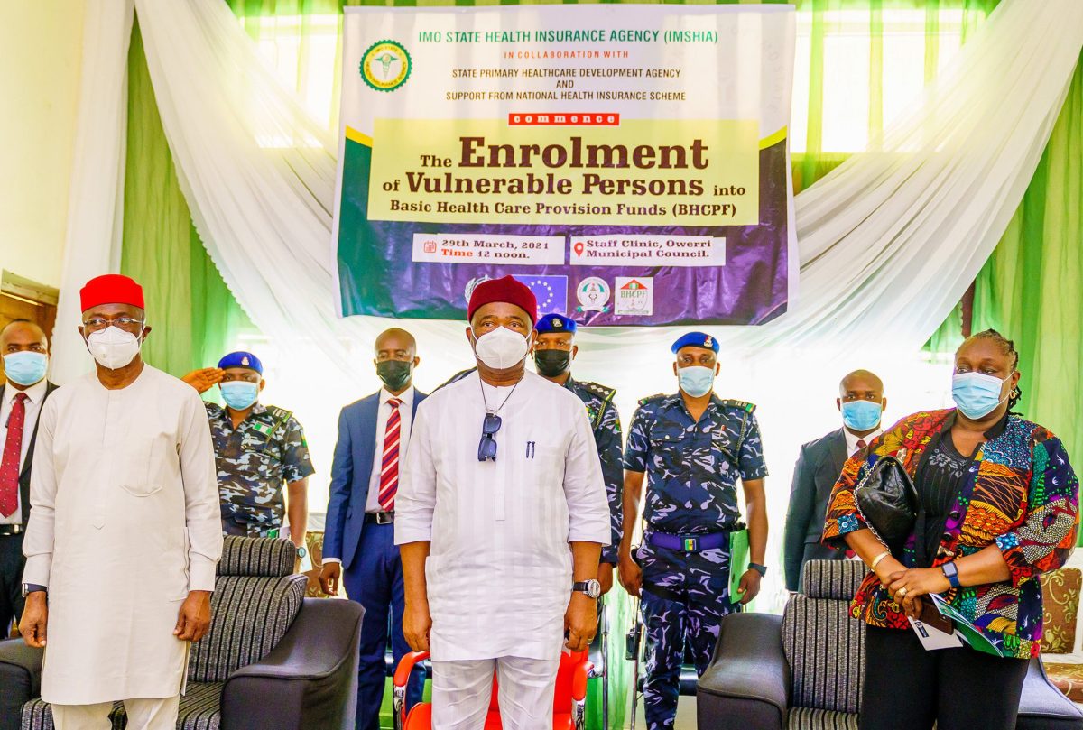 GOV. HOPE UZODIMMA FLAGS-OFF THE ENROLLMENT OF VULNERABLE PERSONS INTO THE BASIC HEALTHCARE PROVISION FUND (BHCPF) SCHEME -9NEWS NIGERIA