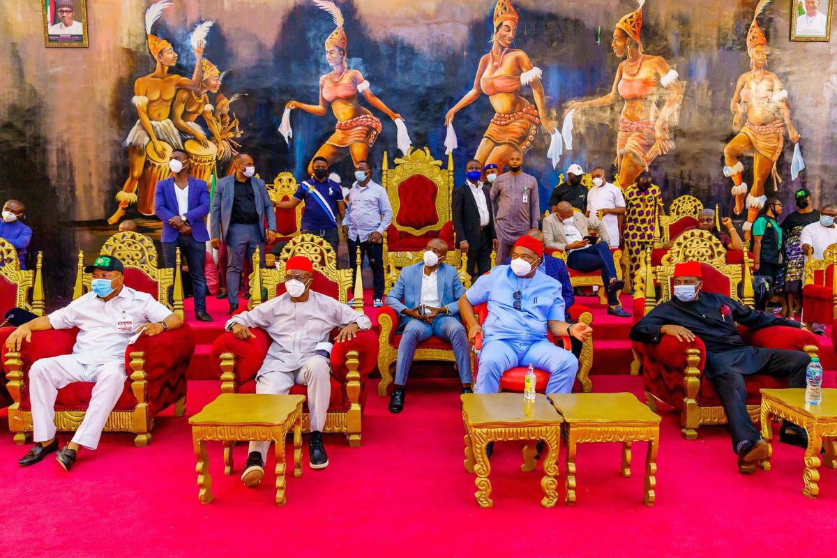 Governor Hope Uzodinma at the Mbari Declaration