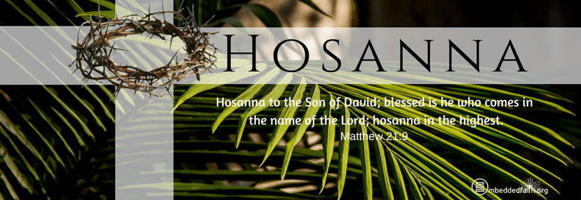 Hossana in the highest, blessed is he that comes in the name of the Lord