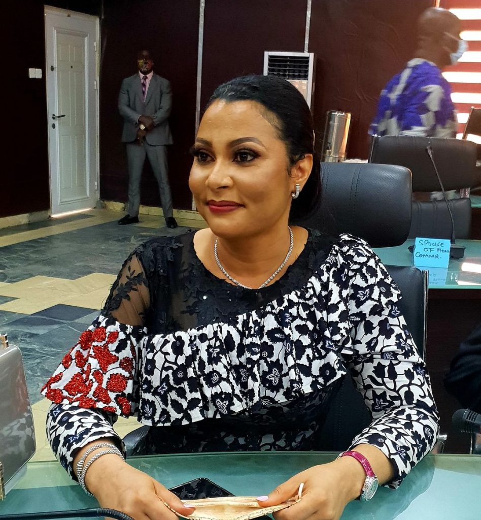 Imo Commissioner for Finance, Dr.(Mrs). Doris Nkiruka Uzoka Anite - 9News Nigeria at the swearing in ceremony of newly appointed Commissioners, Board members of Imo Broadcasting Cooperation,(IBC).