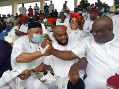 Imo legislators and Commissioners led the visit of dignitaries to celebrate GOVERNOR UZODINMA'S ACHIEVEMENTS