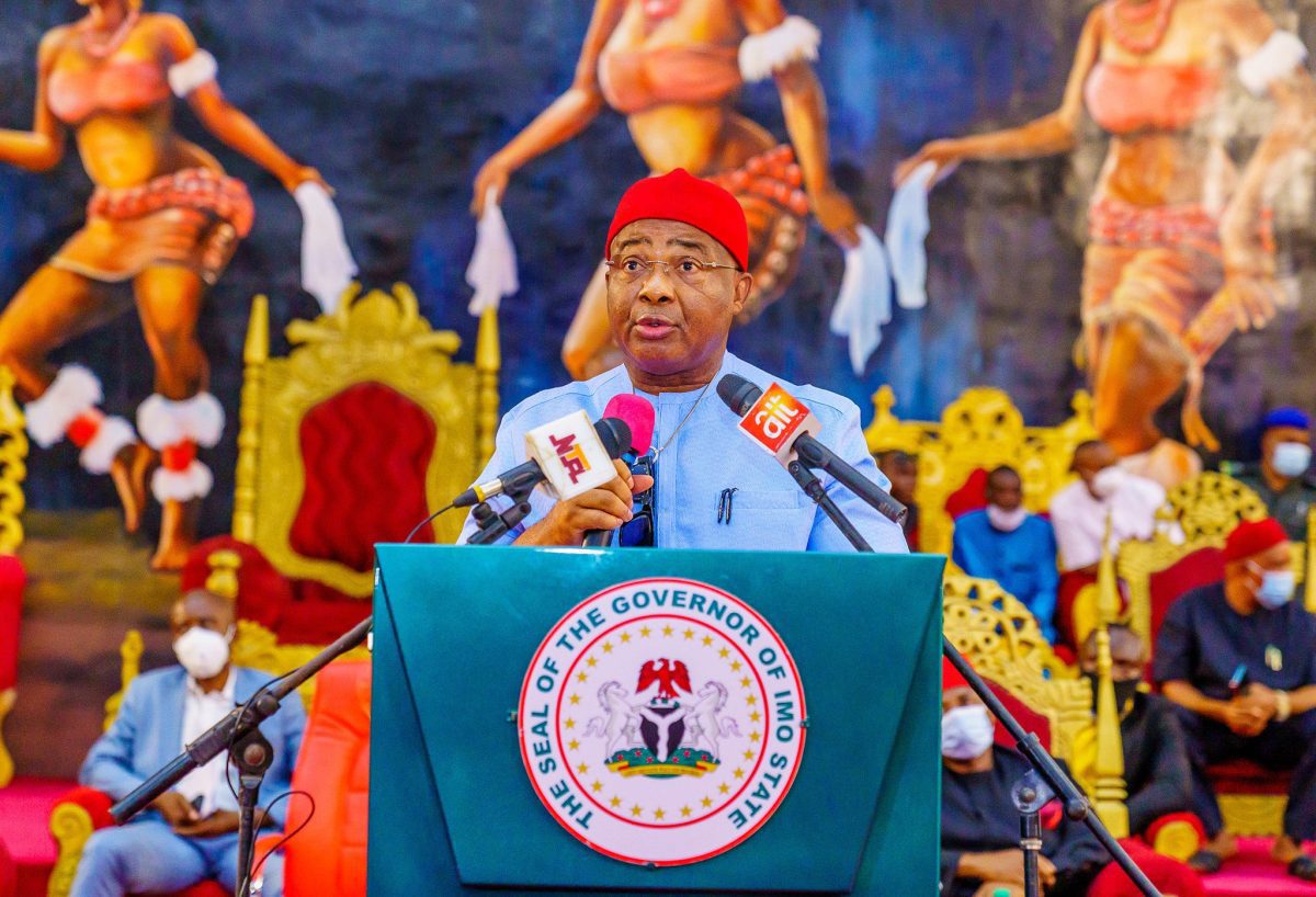 Imo state Governor, Hope Uzodinma