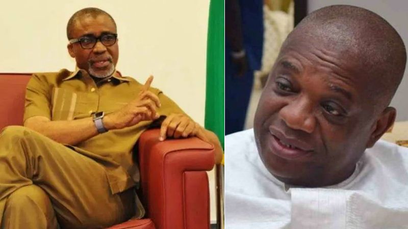 Orji Uzor Kalu and Senator Abaribe