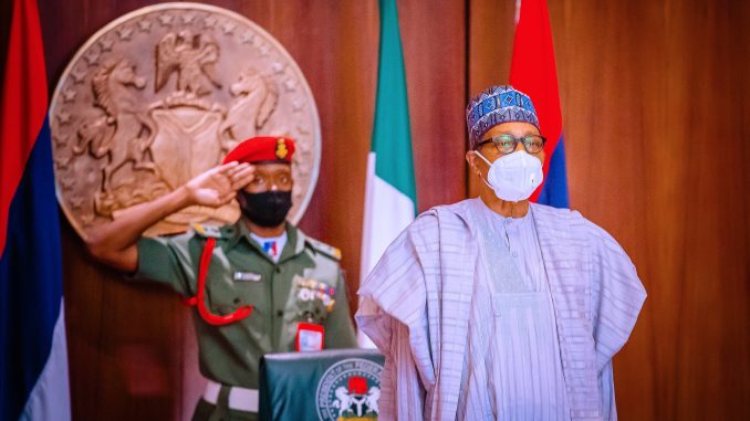 President Buhari Holds Security Meeting With Newly Appointed Service Chiefs - (images)