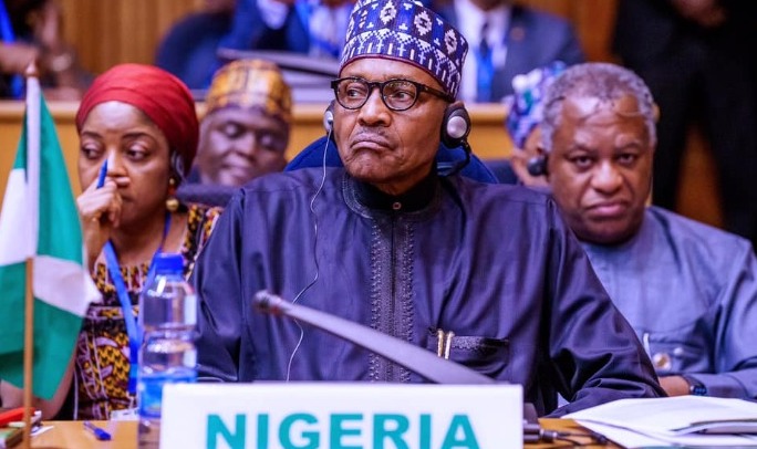 President Muhammadu Buhari at the African Union Peace and Security Council at the 33rd AU Summit in Addis Ababa, Ethiopia.