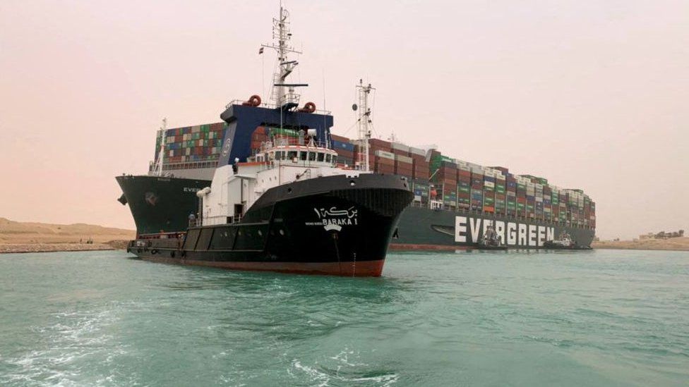 Ship Traffic due to Suez blockage is holding $9.6bn of goods each day - expert