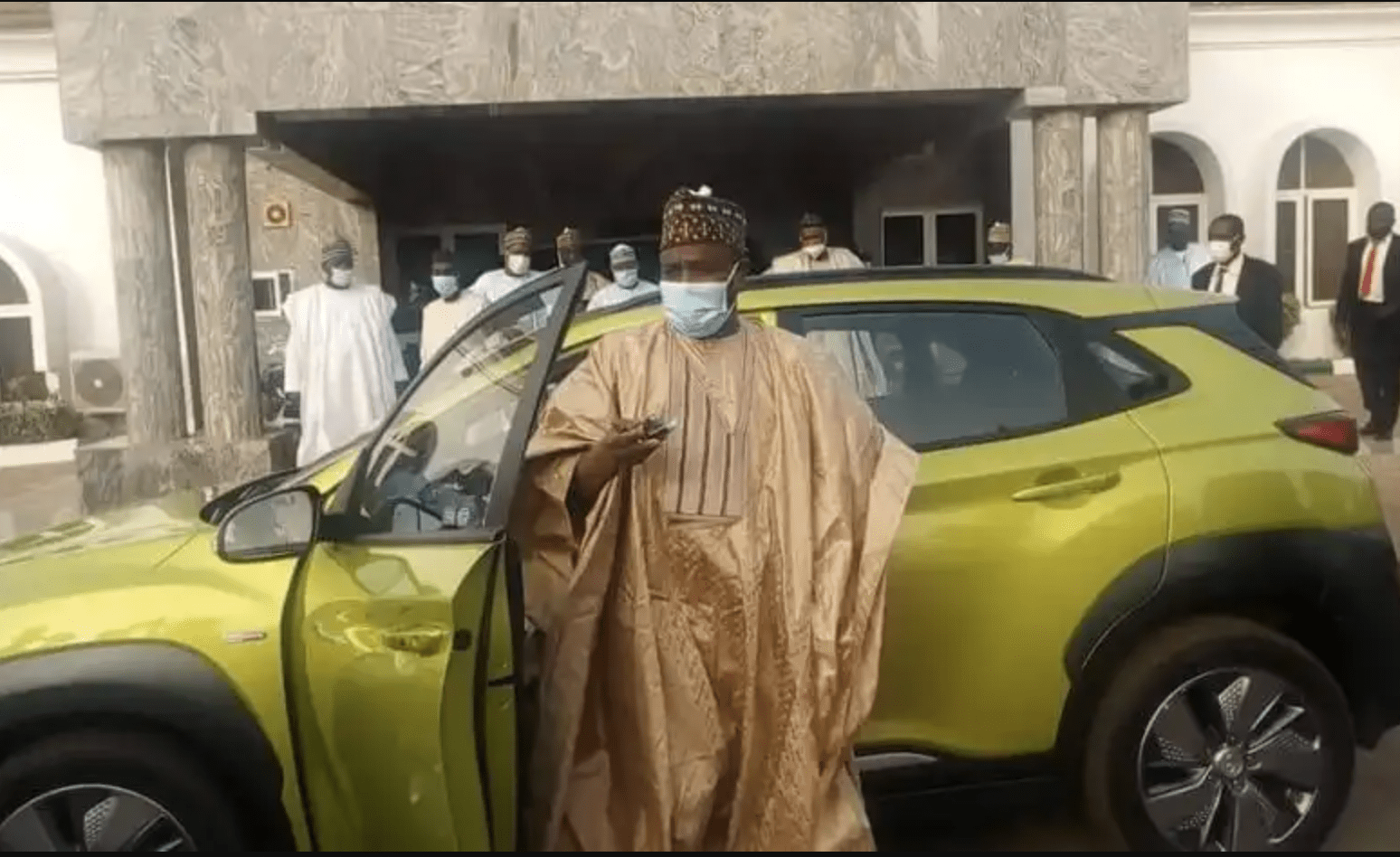 Tambuwal Receives First Electric Car Assembled In Nigeria By NADDC - 9News Nigeria