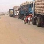 Trucks were blocked from supplying food from the North to Southern Nigeria
