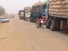 Trucks were blocked from supplying food from the North to Southern Nigeria