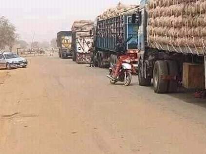 Trucks were blocked from supplying food from the North to Southern Nigeria