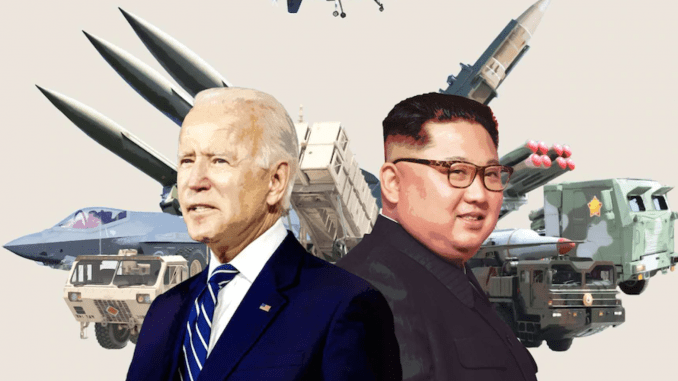US President Joe Biden and Kim Jong Un of North Korea