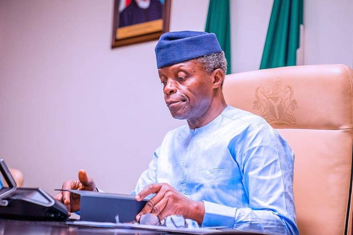 Vice President of Nigeria Yemi Osinbajo in office