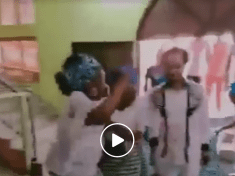 Watch As Odumeje The Indaboski Walked Majestically On Women's Wrappers Laid For Him As He Sprays Them Money