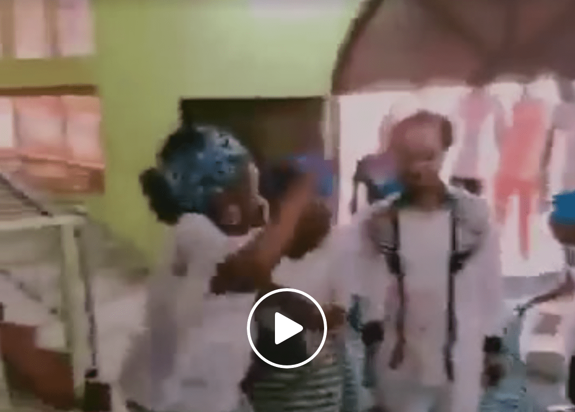 Watch As Odumeje The Indaboski Walked Majestically On Womens Wrappers Laid For Him As He Sprays Them Money