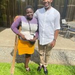 26Years old physically challenged Mary smiled home with a whopping cheque of one million Naira donated by former governorship candidate Ugwumba Uche Nwosu a few hrs ago in Lagos