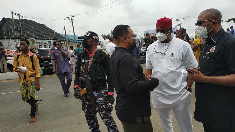 Governor Hope Uzodinma and Prince Dr. Henry Uzor Okafor