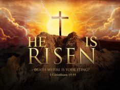 HE IS RISEN- DEATH WHERE IS YOUR STING