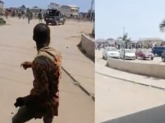 Hausa/Fulani okada riders unleash Terror At Ojo Iyana/Iba Lagos State destroying cars and properties (Video)