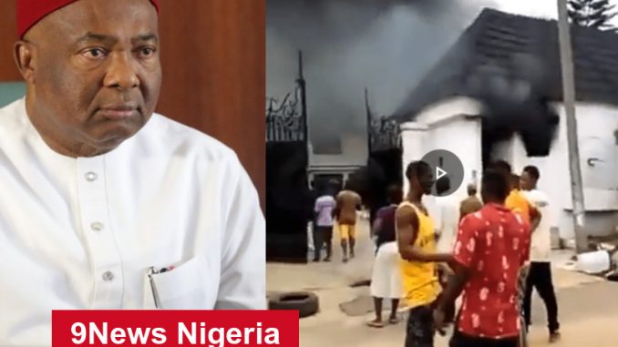 Imo Information Commissioner Emelumba Reveals Why Gov. Hope Uzodinma's House Was Attacked And Set Ablaze