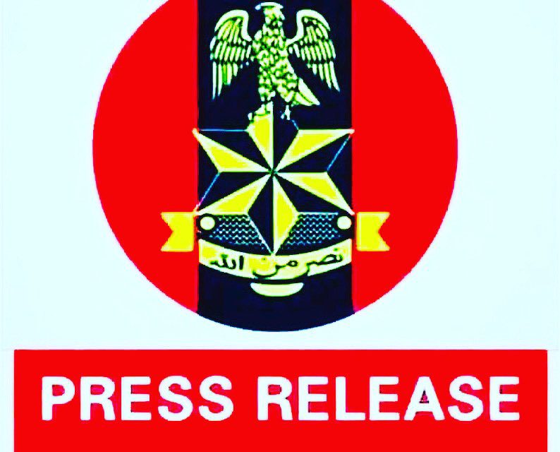 Nigerian Army Press Release