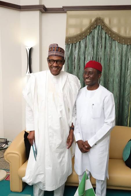 President Buhari and Hon Uchechukwu S. Ogah