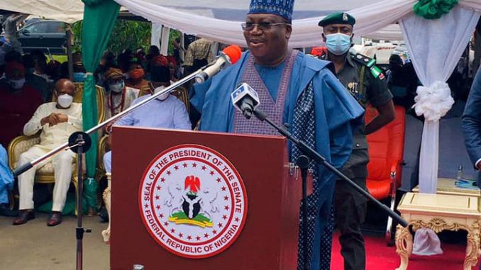 SENATE PRESIDENT AHMAD LAWAN AT THE IMO STATE PROJECTS COMMISSIONING IN OWERRI - 9NEWS NIGERIA