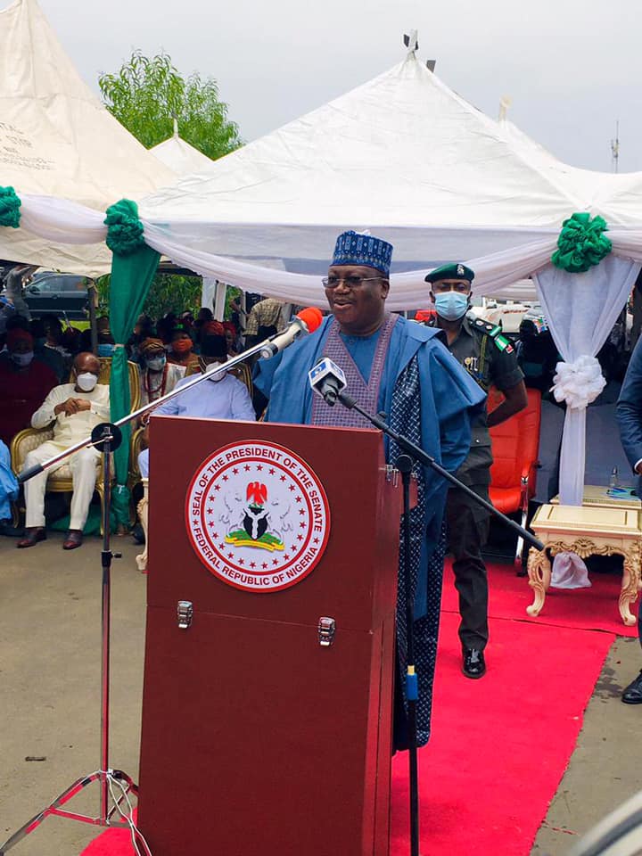 SENATE PRESIDENT AHMAD LAWAN AT THE IMO STATE PROJECTS COMMISSIONING IN OWERRI - 9NEWS NIGERIA