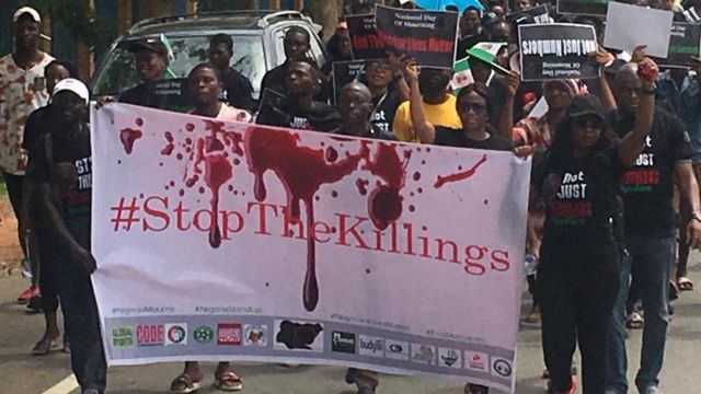 Stop the killings protest