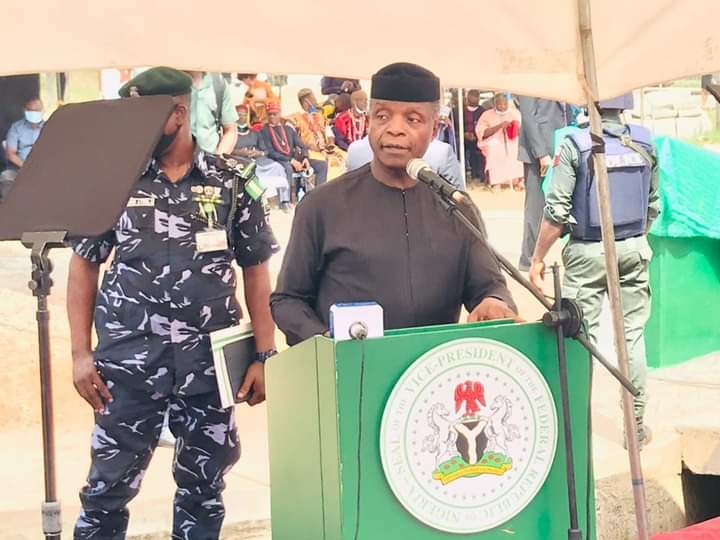 VICE PRESIDENT OSIBANJO ARRIVES IMO FOR CONTINUED ROAD COMMISIONING (PHOTOS) - 9NEWS NIGERIA