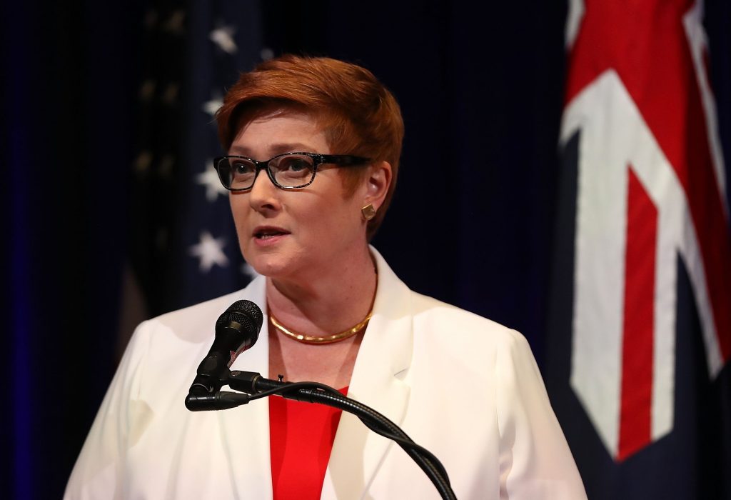 Australian Foreign Minister, Marise Payne