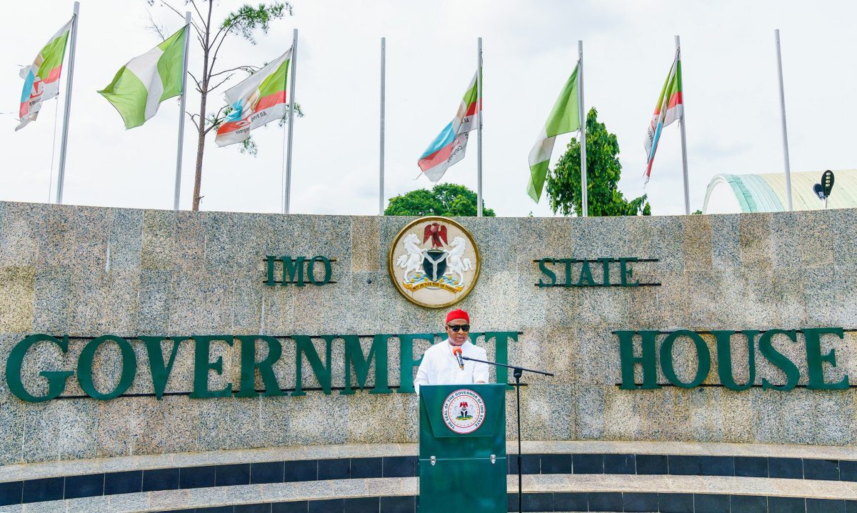 Governor Hope Uzodinma addresses the people of Imo State Over Security Threats