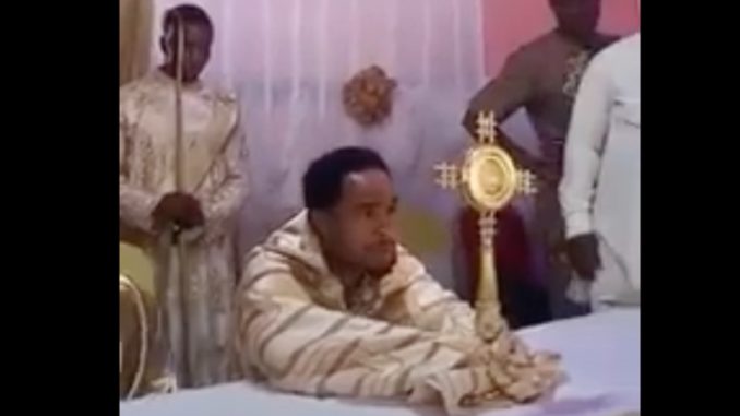 Odumeje turns himself into Rev. Father (Video)