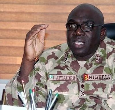 The Slain Chief of Army Staff of the Nigerian Armed Forces, General Attahiru Ibrahim