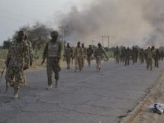 Troops advancing to Recapture Baga 1