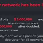 image captionAn example of a DarkSide ransomware notice that appears on victims computer screens