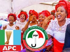 APC Party and PDP Party supporters