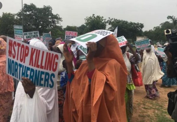 Amalgamation of Northern Women Associations Protest in Abuja