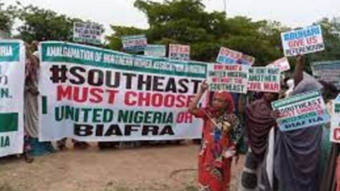 BREAKING: HEAVY PROTEST ROCKS FCT ABUJA AS NORTHERN GROUP DEMANDS REFERENDUM