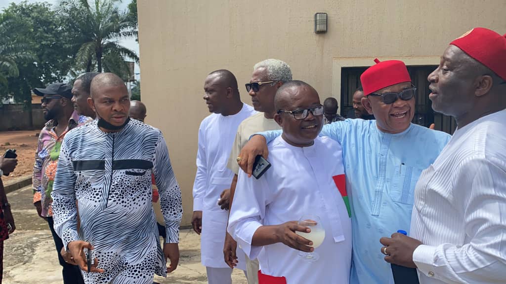 Chief Olisa Metuh hosted the Guber Aspirants in his Country home